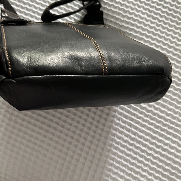 JackGeorges black leather crossbody bag - Picture 4 of 6